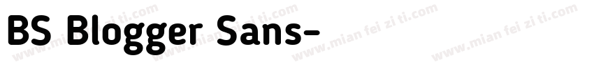 BS Blogger Sans字体转换